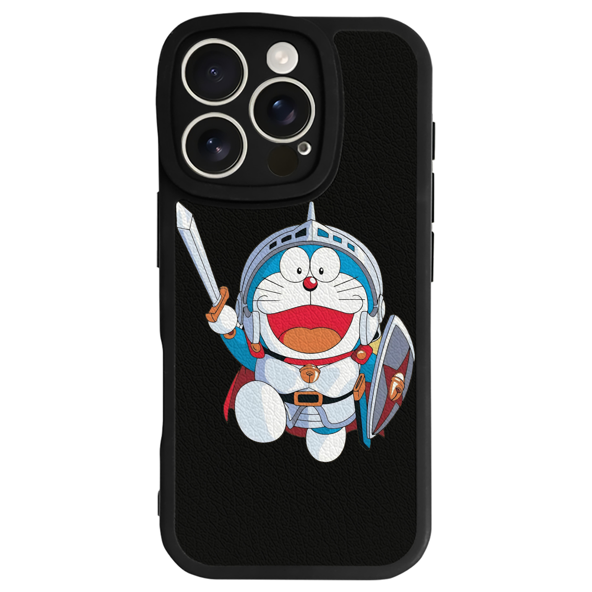 （画像用） ドラえもん Doraemon 【iPhone 16シリーズ対応】シリコンスマホケース（レザー調） 材質：シリコン